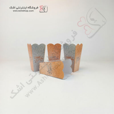 تم تولد گلبه ای طوسی بشقاب لیوان ظرف پاپکورن چنگال پرچم ریسه چاقو برش کیک ظرف پاپکورن