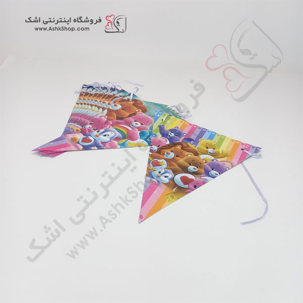 تم تولد خرس مهربون وسایل پذیرایی تولدی بشقاب لیوان ظرف خوراکی پاپکورن چنگال چاقو برش کیک تولدپسردختر پرچم تزئینی ریسه ای جشن شادی خرس کوچولو
